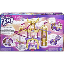 My Little Pony: A New Generation Lights Shimmer Action Movie Toy - 22-Inch Light Up Playset Castle, 2 Ponies, Ziplines, Multicolor