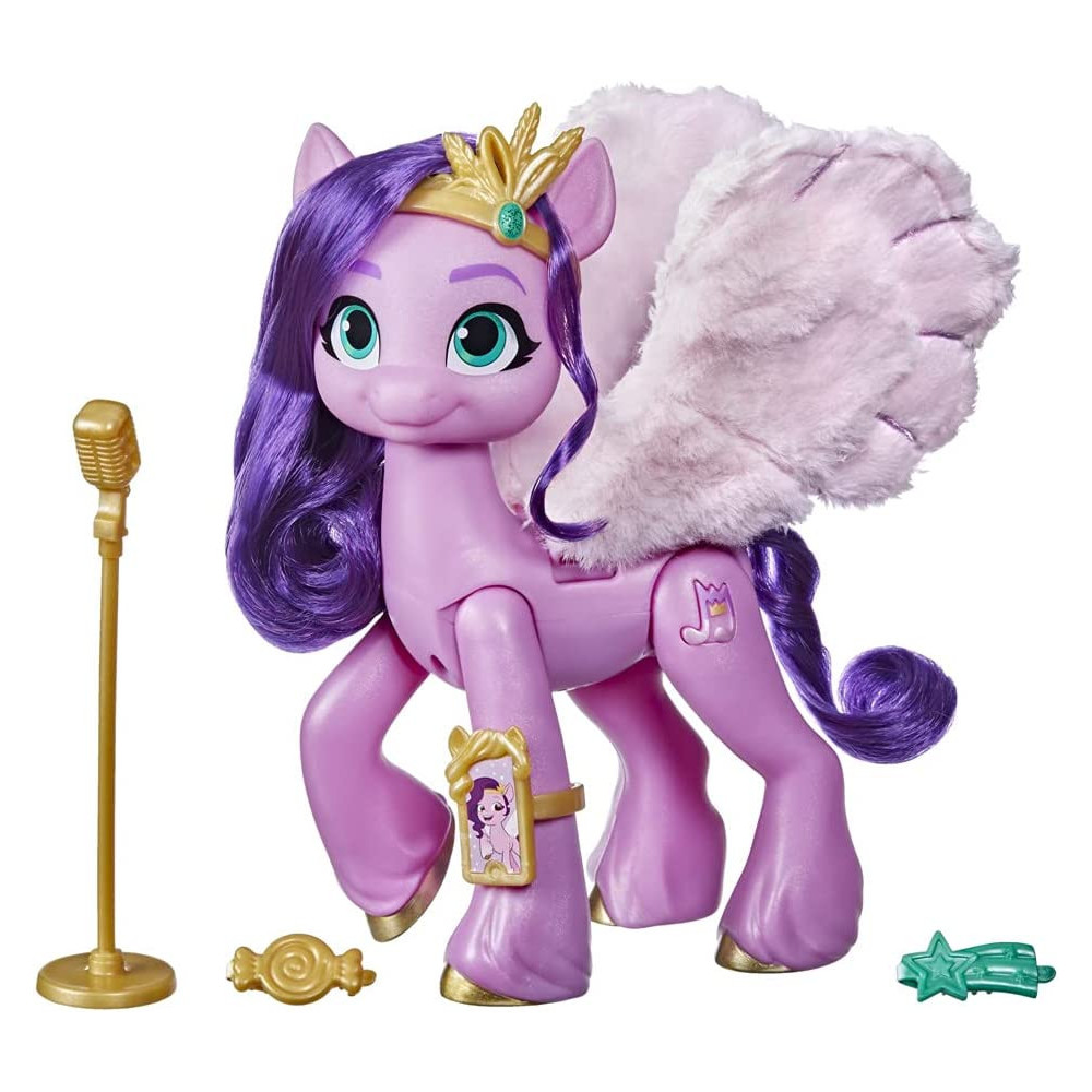 My Little Pony: A New Generation Movie Singing Star Princess Petals 6 Inch Pink Pony That Sings And Plays Music, Toy For Kids Age 5 And Up, Multicolour, F1796