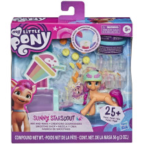 My Little Pony: A New Generation Movie Story Scenes Mix And Make Sunny Starscout - Toy With Compound, 25 Accessories, 3-Inch Pony (Accessory Colors May Vary)
