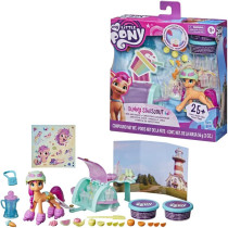My Little Pony: A New Generation Movie Story Scenes Mix And Make Sunny Starscout - Toy With Compound, 25 Accessories, 3-Inch Pony (Accessory Colors May Vary)