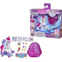My Little Pony: A New Generation Movie.Crystal Adventure Zipp Storm. 3 Inch White Pony Toy With Surprise Accessories, Friendship Bracelet, Multicolour, F2452