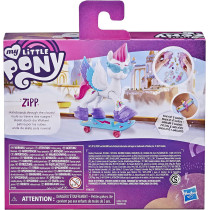 My Little Pony: A New Generation Movie.Crystal Adventure Zipp Storm. 3 Inch White Pony Toy With Surprise Accessories, Friendship Bracelet, Multicolour, F2452