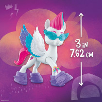 My Little Pony: A New Generation Movie.Crystal Adventure Zipp Storm. 3 Inch White Pony Toy With Surprise Accessories, Friendship Bracelet, Multicolour, F2452