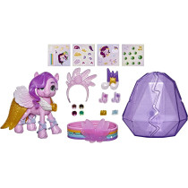 My Little Pony: A New Generation.Movie Crystal Adventure Princess Pipp Petals. 3 Inch Pink Pony Toy, Surprise Accessories, Friendship Bracelet, Multicolour, F2453