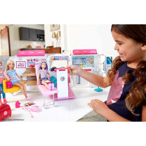 Barbie Care Clinic Vehicle Playset, Ambulance With RollingWheels Transforms Into A Hospital Playset With Lights And Sounds, 20+ Accessories, For 3 To 7 Year Olds Frm19