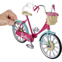 Barbie Bicycle with Basket of Flowers DVX55