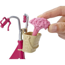 Barbie Bicycle with Basket of Flowers DVX55