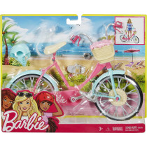 Barbie Bicycle with Basket of Flowers DVX55