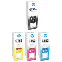 HP InkJet 4 Color Set Genuine Official Original Ink Bottle, Multicolour
