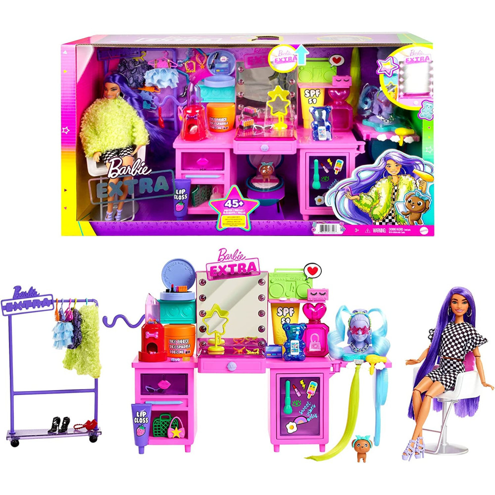 Barbie Extra Doll Playset, Gift For Kids 3 Years Old & Up Gyj70, Multi Colour