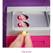 Barbie Fresh 'N' Fun Food Truck Opens To CookingAreas With 30+ Realistic Play Piece, For Ages 3 Years Old & Up gmw07