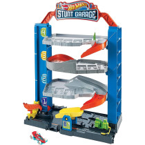 Hot Wheels City Stunt Garage Play Set, Gift Idea For Ages 3 To 8 Years, With Elevator To Upper Levels Gnl70