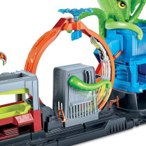 Hot Wheels City Ultimate Octo Car Wash Playset with Water Tanks & 1 Color Reveal Car that Transforms with Water, Gift for Kids 4 Years Old & Up GTT96, Multi colour