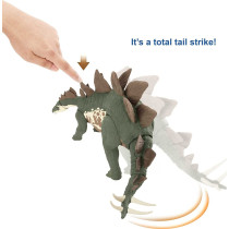 Jurassic World Camp Cretaceous Mega Destroyers Stegosaurus Dinosaur Action Figure, Toy Gift with Movable Joints, Attack and Breakout Feature