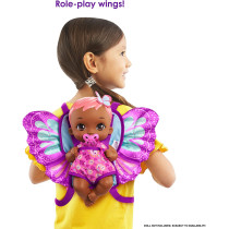 My Garden Baby On The Fly 2-In-1 Baby Doll Carrier And Changing Bag (27-Cm) With 5 Accessories, Gift For Kids Ages 3Y+ Hbh45