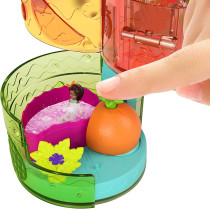 Polly Pocket Spin 'n Surprise Compact Playset, Tropical Smoothie Shape, Waterpark Theme, 3 Floors, 25 Surprise Accessories Including Polly & Shani Dolls, Great Gift for Ages 4 Years Old & Up
