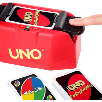 Uno Showdown Quick Draw Family Card Game With 112 Cards & Uno Showdown Unit For Ages 7 Years Old & Up, Family Or Adult Game Night Gkc04