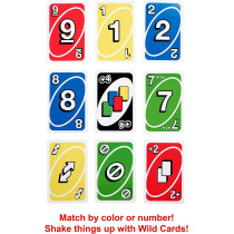 Uno Showdown Quick Draw Family Card Game With 112 Cards & Uno Showdown Unit For Ages 7 Years Old & Up, Family Or Adult Game Night Gkc04