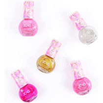 3C4G Three Cheers for Girls Pink & Gold Hexagon nail polish Pack of 5