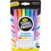 6 Ct. Take Note! Erasable Highlighters