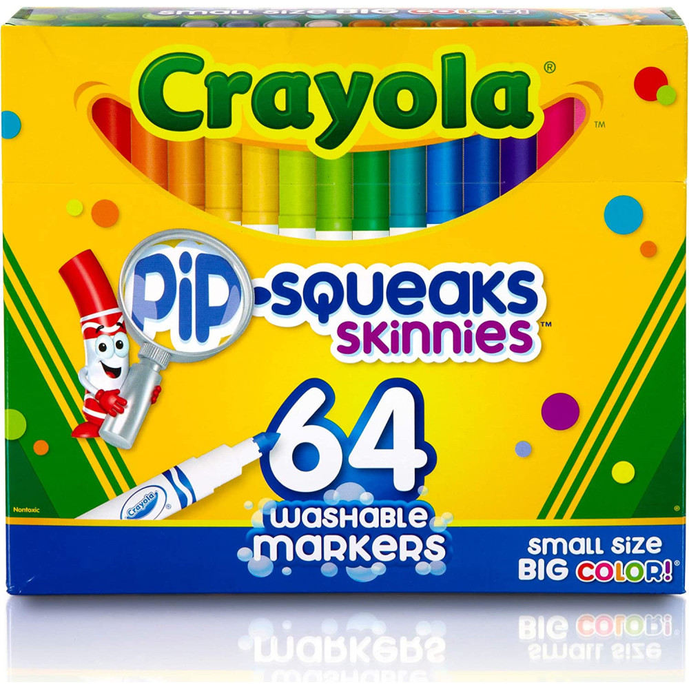 64 Ct. Washable Pip-Squeaks Skinnies Markers