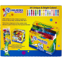 64 Ct. Washable Pip-Squeaks Skinnies Markers