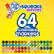 64 Ct. Washable Pip-Squeaks Skinnies Markers