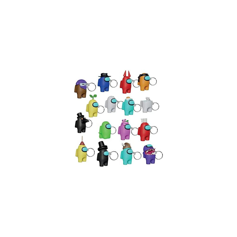 Among Us Figural Keychains Series 1 Blind Bag Assortment AU8004, Official Merchandise Perfect Key Ring Gift for any Game Fan for Putting on Backpack, Bags and Keys