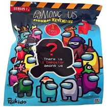 Among Us Figural Keychains Series 1 Blind Bag Assortment AU8004, Official Merchandise Perfect Key Ring Gift for any Game Fan for Putting on Backpack, Bags and Keys
