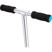 Mongoose Trace Youth Kick Scooter Folding and Non-Folding Design, Regular, Lighted, and Air Filled Wheels, Multiple Colors Black/Blue