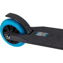 Mongoose Trace Youth Kick Scooter Folding and Non-Folding Design, Regular, Lighted, and Air Filled Wheels, Multiple Colors Black/Blue
