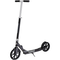 Mongoose Trace Youth Kick Scooter Folding and Non-Folding Design, Regular, Lighted, and Air Filled Wheels, Multiple Colors Black/Grey