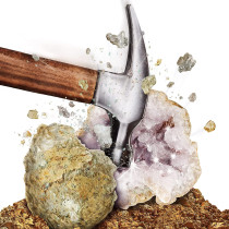 National Geographic Break Open 2 Geodes, Multi Color, Rtnggeo2