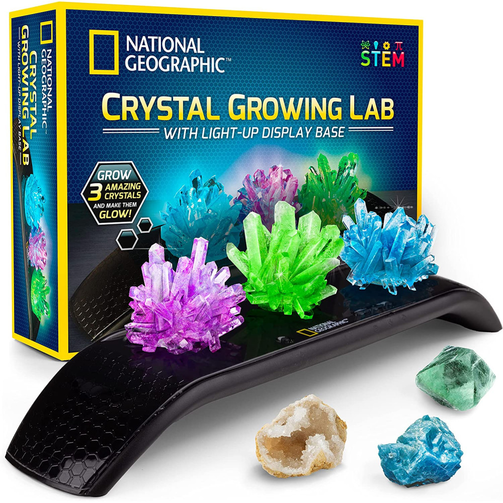 National Geographic Crystal Growing Lab With Light Up Display Base