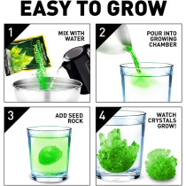 National Geographic Jm00600 Ng Green Glow In The Dark Crystal Growing Lab Crystal Green