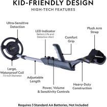 National Geographic Junior Metal Detector, Multi Color, Rtngjrdet2