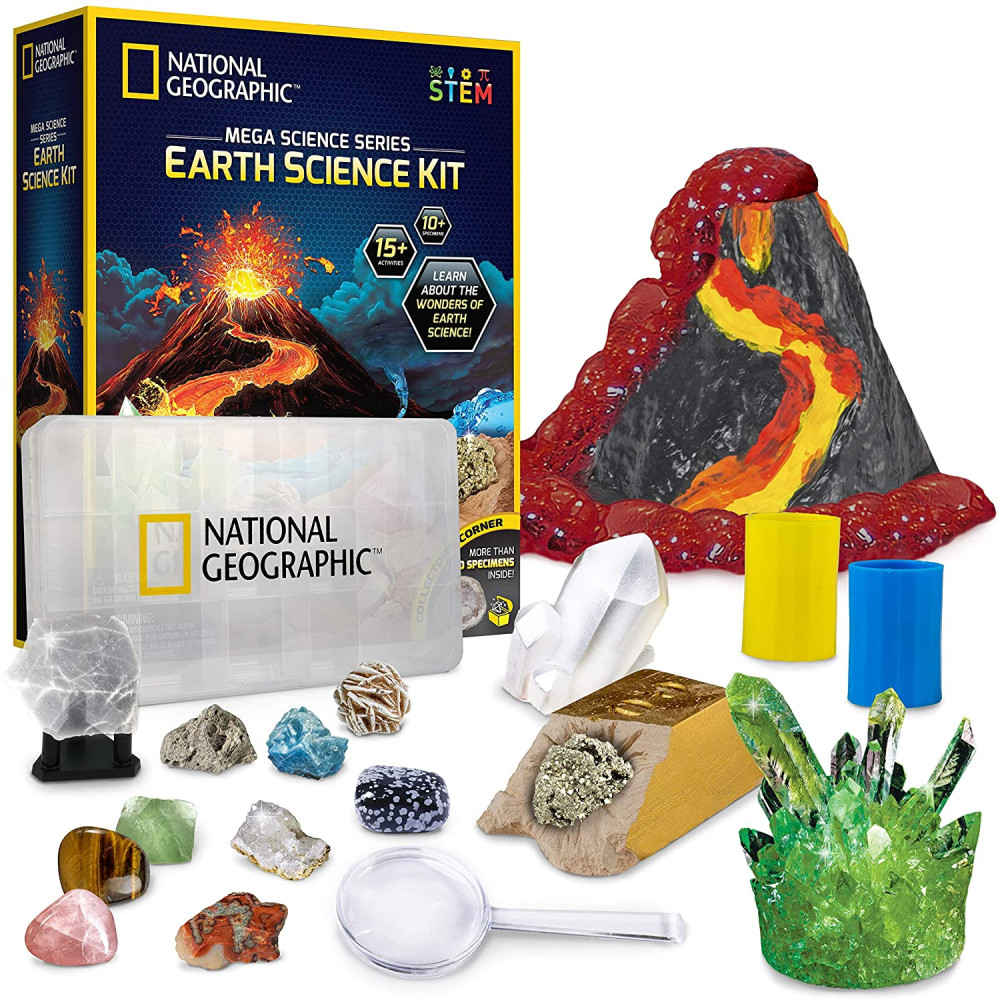 National Geographic Mega Science Series   Earth Science Kit, Multi Colour, One Size, Ngmegaearth