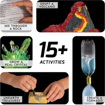 National Geographic Mega Science Series   Earth Science Kit, Multi Colour, One Size, Ngmegaearth