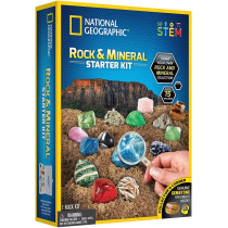 National Geographic Rock & Mineral Starter Kit, Multi Color, Rtngdino2Int