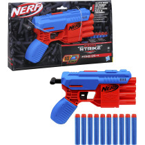 Nerf Alpha Strike Fang Qs 4 Blaster    4 Dart Blasting    10 Official Nerf Elite Darts    Easy Load Prime Fire