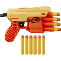 Nerf Alpha Strike Fang Qs 4 Blaster    4 Dart Blasting    10 Official Nerf Elite Darts    Easy Load Prime Fire