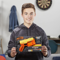 Nerf Alpha Strike Fang Qs 4 Blaster    4 Dart Blasting    10 Official Nerf Elite Darts    Easy Load Prime Fire