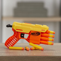 Nerf Alpha Strike Fang Qs 4 Blaster    4 Dart Blasting    10 Official Nerf Elite Darts    Easy Load Prime Fire