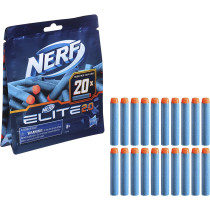 Nerf Elite 2.0 20 Dart Refill Pack 20 Official Nerf Foam Darts For Nerf Elite 2.0 Blasters Compatible With All Nerf Elite Blasters, Multicolor, F0040Eu5