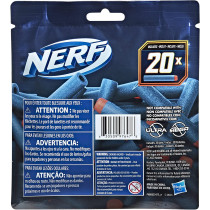 Nerf Elite 2.0 20 Dart Refill Pack 20 Official Nerf Foam Darts For Nerf Elite 2.0 Blasters Compatible With All Nerf Elite Blasters, Multicolor, F0040Eu5