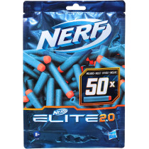 Nerf Elite 2.0 50 Dart Refill Pack   Includes 50 Official Nerf Elite 2.0 Darts, Compatible With All Nerf Elite Blasters