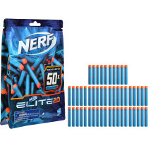 Nerf Elite 2.0 50 Dart Refill Pack   Includes 50 Official Nerf Elite 2.0 Darts, Compatible With All Nerf Elite Blasters