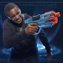 Nerf Elite 2.0 Commander Rd 6 Blaster, 12 Official Nerf Darts, 6 Dart Rotating Drum, Tactical Rails, Barrel And Stock Attachment Points