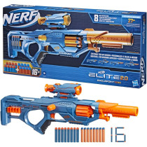 Nerf Elite 2.0 Eaglepoint Rd 8 Blaster 8 Dart Drum, Detachable Scope And Barrel, 16 Nerf Darts, Bolt Action, Multicolor, F0423Eu4