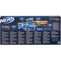 Nerf Elite 2.0 Eaglepoint Rd 8 Blaster 8 Dart Drum, Detachable Scope And Barrel, 16 Nerf Darts, Bolt Action, Multicolor, F0423Eu4